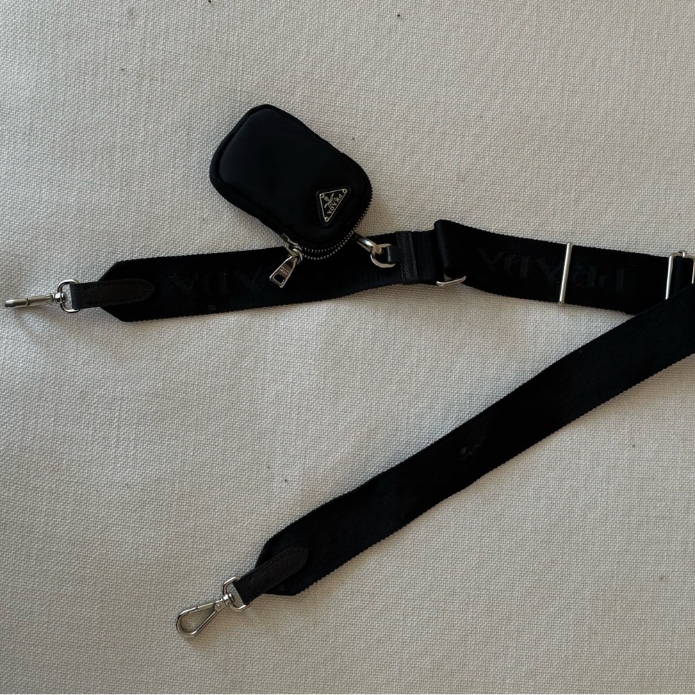 Prada Black Crossbody Bag with Adjustable Strap